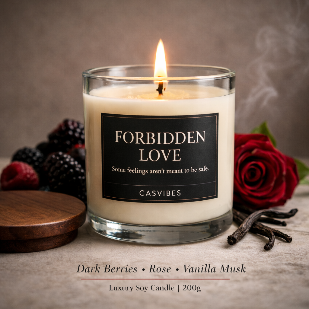 Casvibes Forbidden Love - Luxury Soy wax Candle