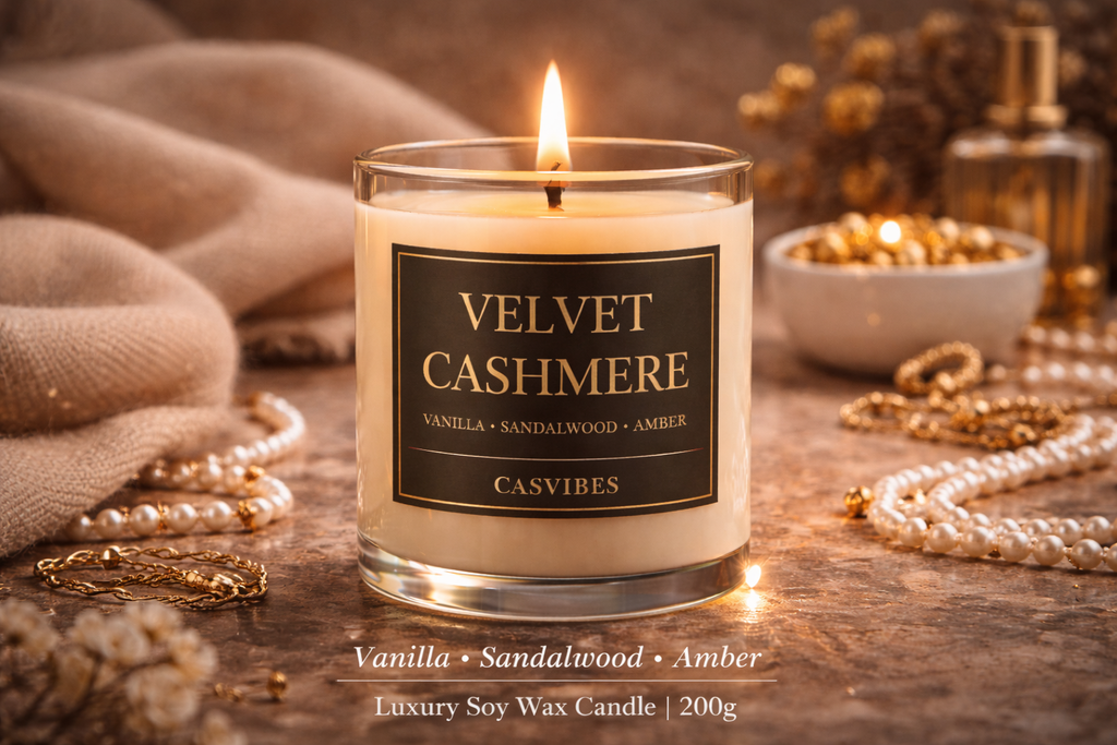 Casvibes Velvet Cashmere - Luxury Soy Wax Candle