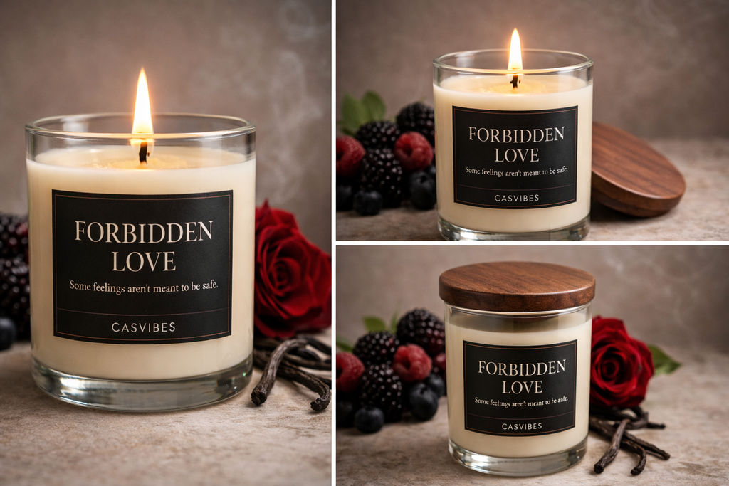 Casvibes Forbidden Love - Luxury Soy wax Candle