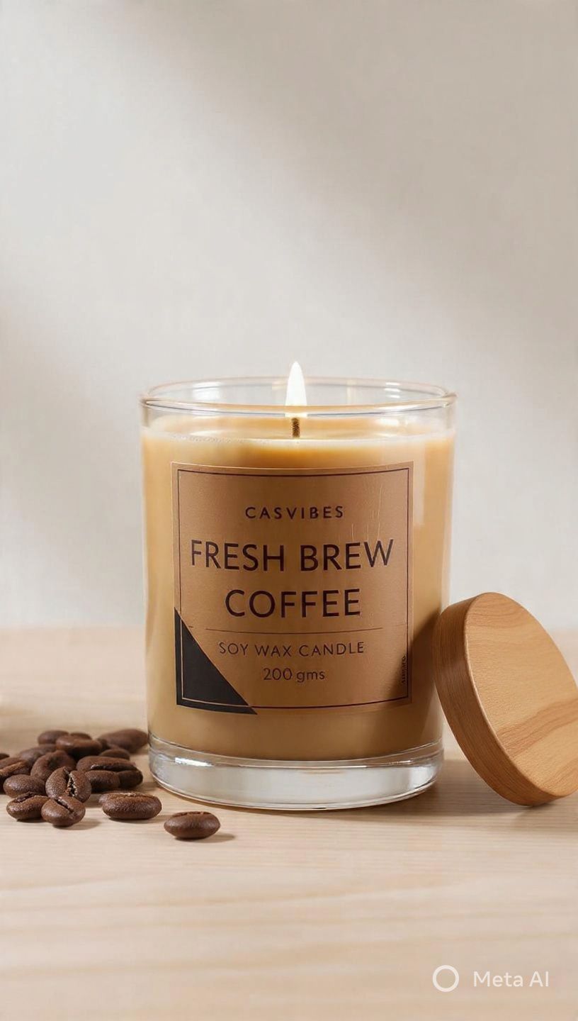 Casvibes Midnight Espresso – Soy Wax Coffee Candle
