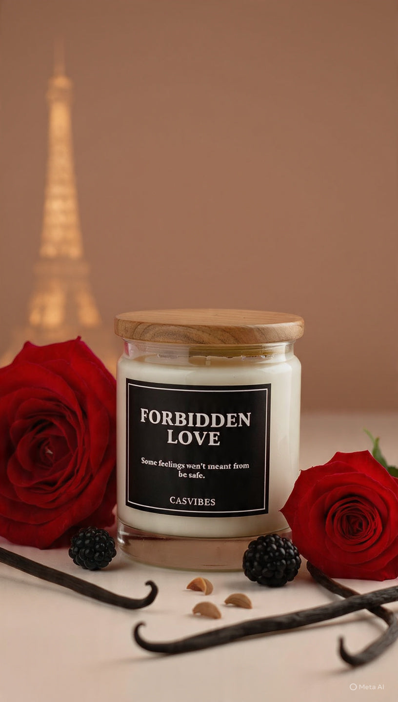 Casvibes Forbidden Love - Luxury Soy wax Candle