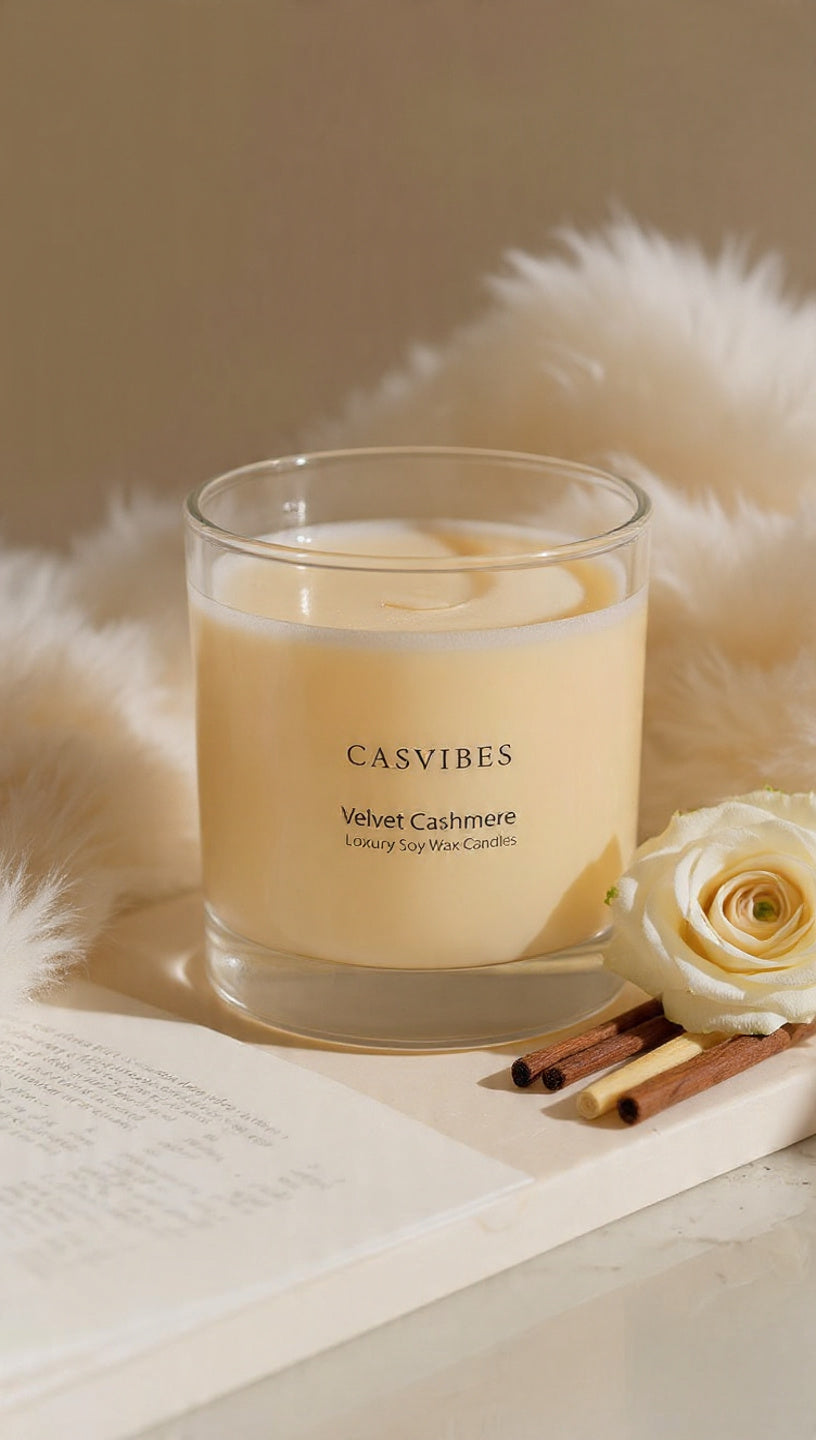 Casvibes Velvet Cashmere - Luxury Soy Wax Candle