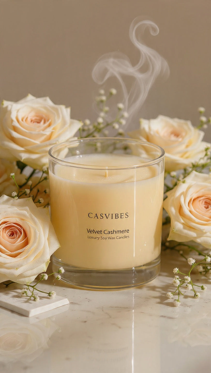 Casvibes Velvet Cashmere - Luxury Soy Wax Candle