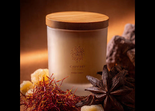 Casvibes Royal Amber – Luxury Soy Wax Candle