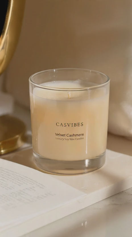 Casvibes Velvet Cashmere - Luxury Soy Wax Candle