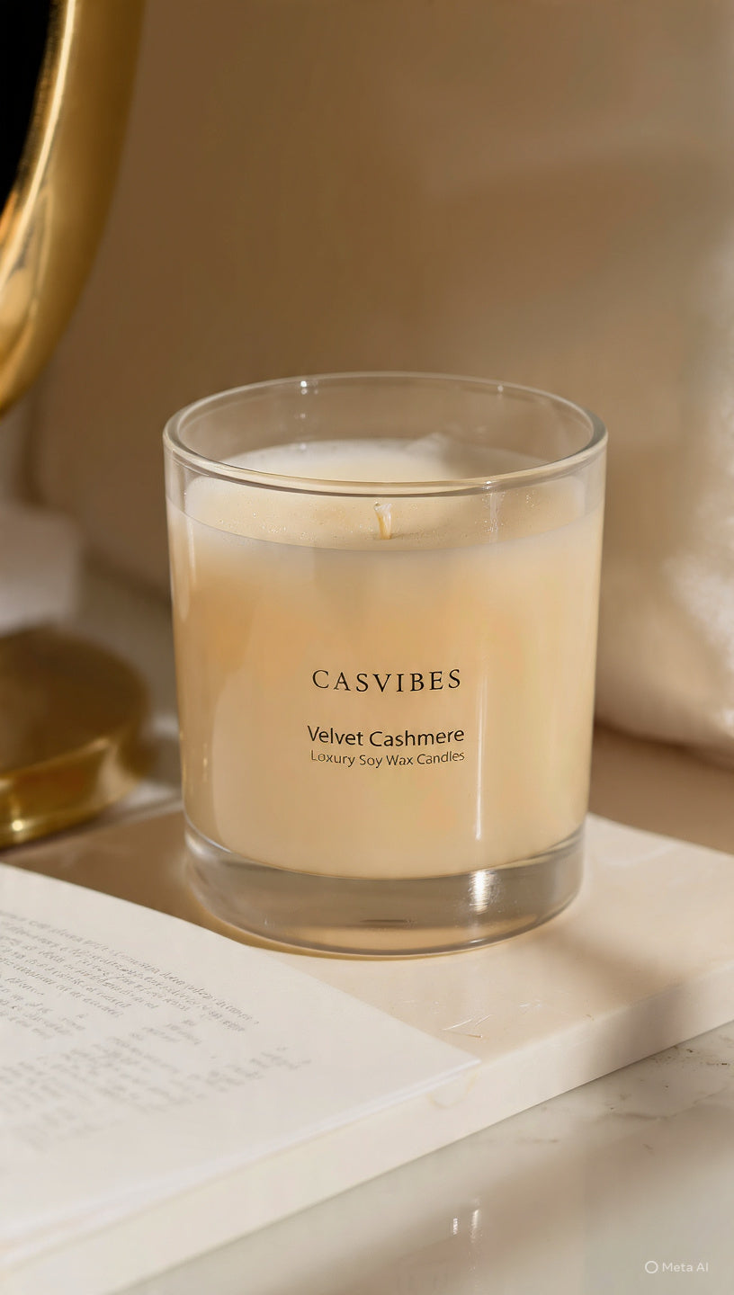 Casvibes Velvet Cashmere - Luxury Soy Wax Candle